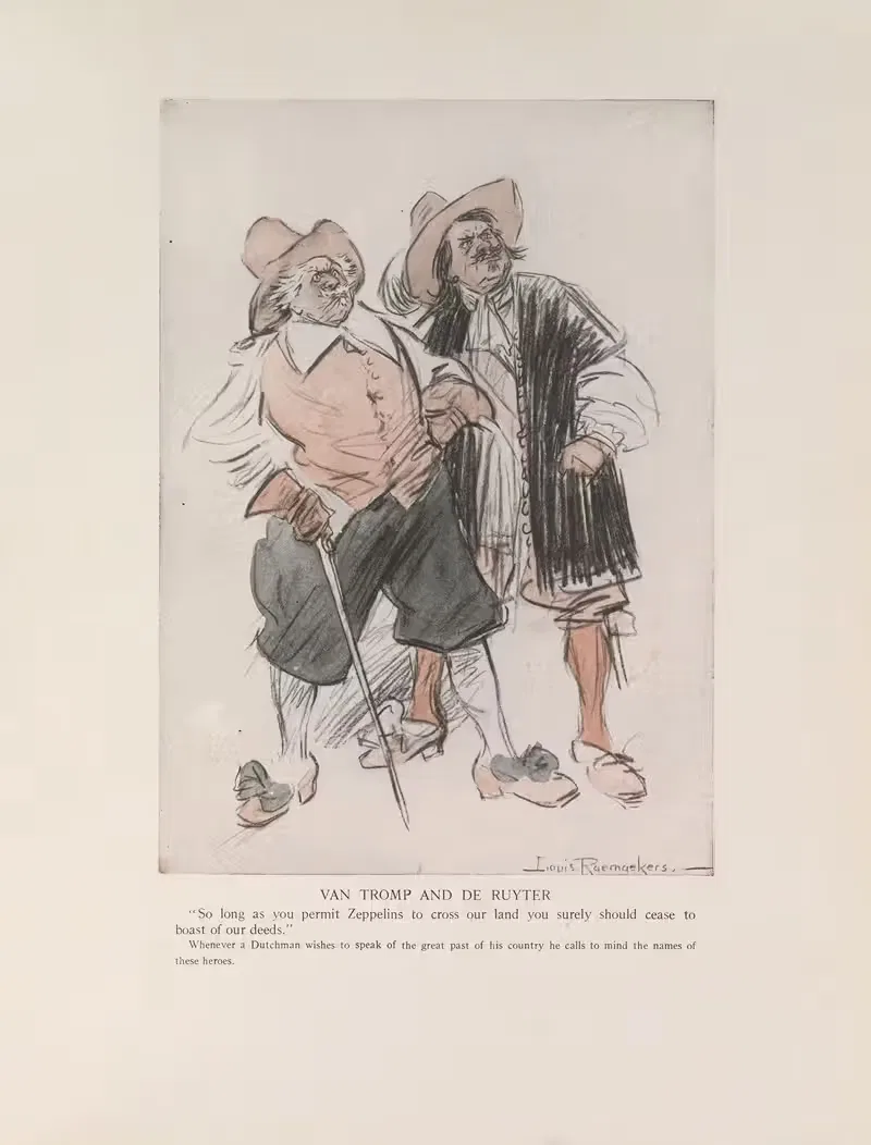 Ван Тромп и Де Рюйтер by Луи Раемекерс, 1916-1917 — digital art print download