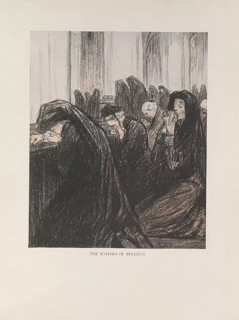 'Weeping, She Hath Wept' by Louis Raemaekers, 1916-1917 — digital art print download