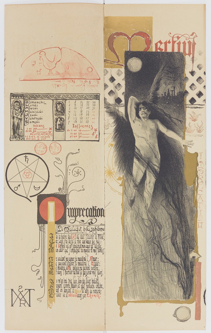 Calendrier Magique Pl.06 by Мануэль Ораци, 1896 — digital art print download