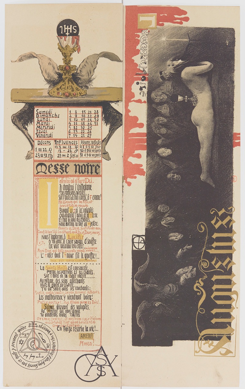 Calendrier Magique Pl.11 by Мануэль Ораци, 1896 — digital art print download