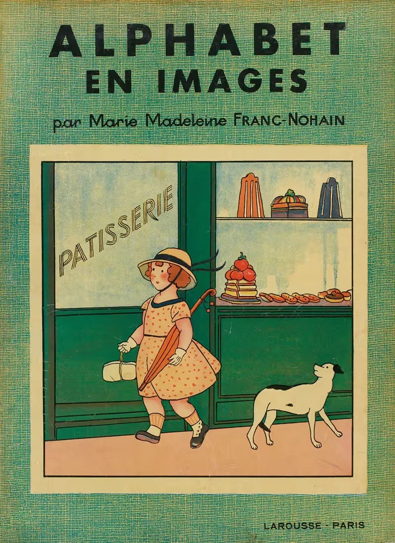 Алфавит в изображениях Пл.01 by Мари-Мадлен Франк-Нохен, 1933 — digital art print download