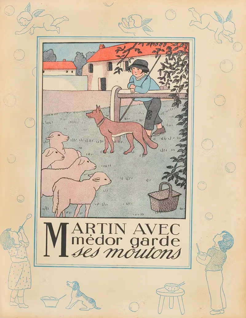 Алфавит в картинках Пл.14 by Мари-Мадлен Франк-Нохен, 1933 — digital art print download