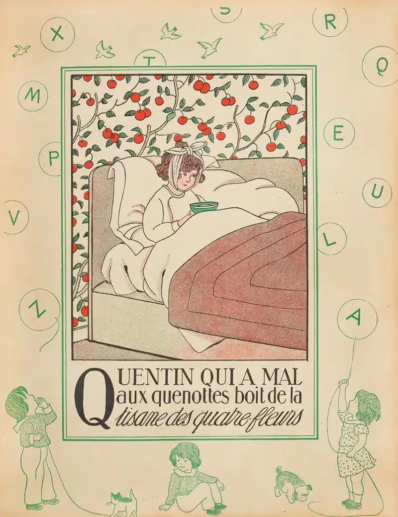 Алфавит в картинках Пл.20 by Мари-Мадлен Франк-Нохен, 1933 — digital art print download