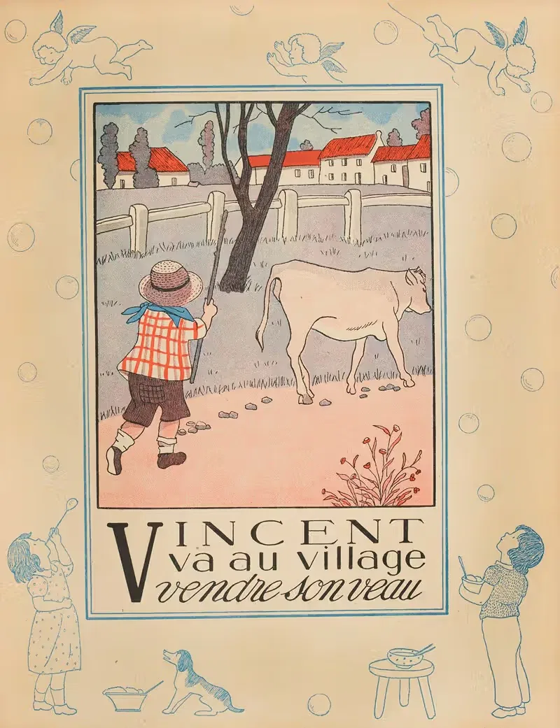 Алфавит в картинках, пл. 26 by Мари-Мадлен Франк-Нохен, 1933 — digital art print download