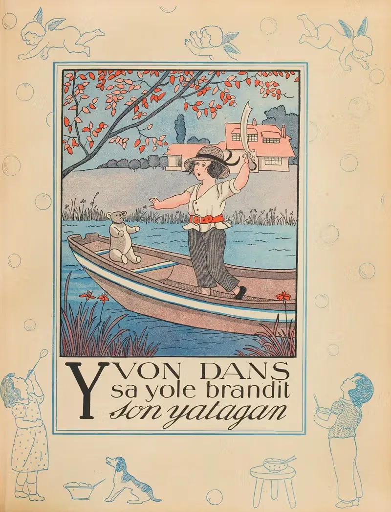 Алфавит в изображениях Пл.30 by Мари-Мадлен Франк-Нохен, 1933 — digital art print download