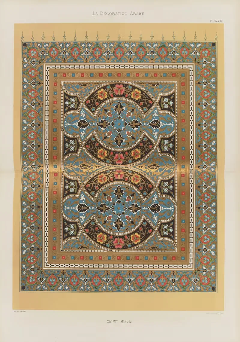 Арабское украшение, пл. 12 by Марпон и Фламмарион — digital art print download