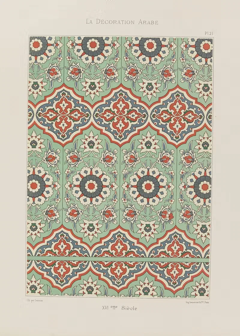 Арабское украшение Пл.16 by Марпон и Фламмарион — digital art print download