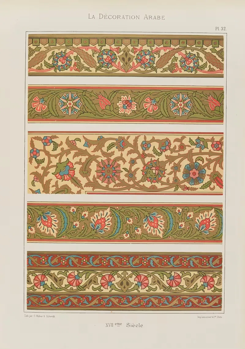 Арабское украшение Пл.25 by Марпон и Фламмарион — digital art print download