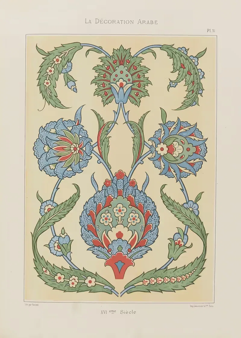 Арабское украшение Pl.43 by Марпон и Фламмарион — digital art print download