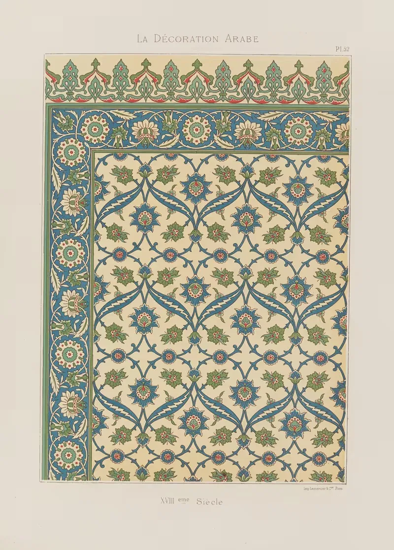 La Décoration arabe Pl.44 by Marpon et Flammarion — digital art print download