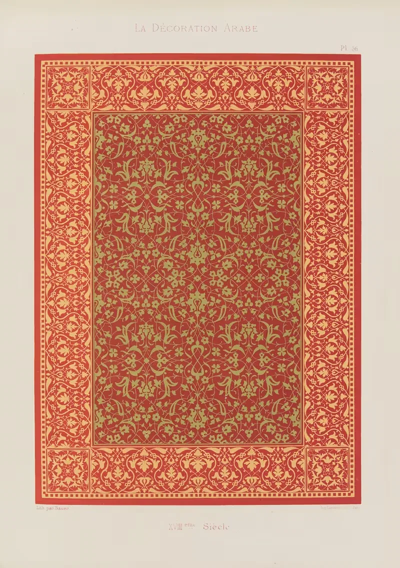 Арабское украшение Пл.48 by Марпон и Фламмарион — digital art print download