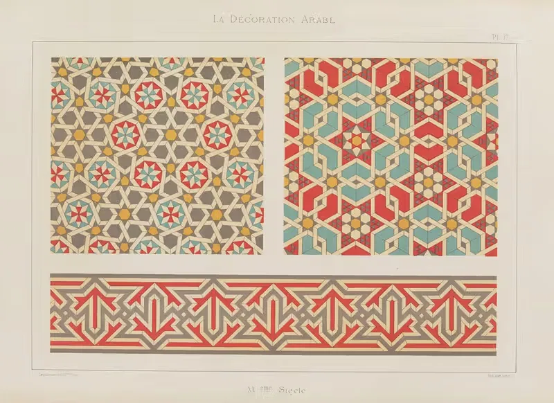 La Décoration arabe Pl.66 by Marpon et Flammarion — digital art print download