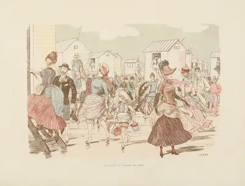 На морских купаниях в Остенде Пл.22 by Марс (Морис Бонвуа), 1885 — digital art print download