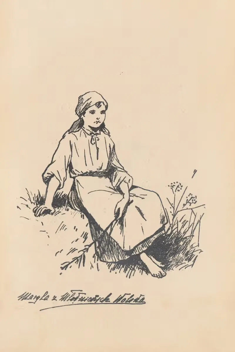 Девочка деревенская by Марила Вольская, 1896 — digital art print download