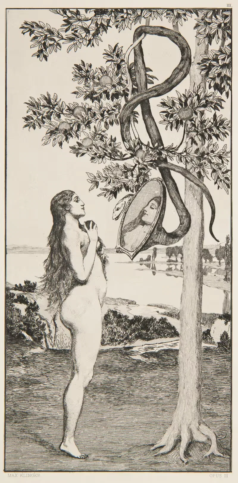Die Schlange by Max Klinger, 1898 — digital art print download