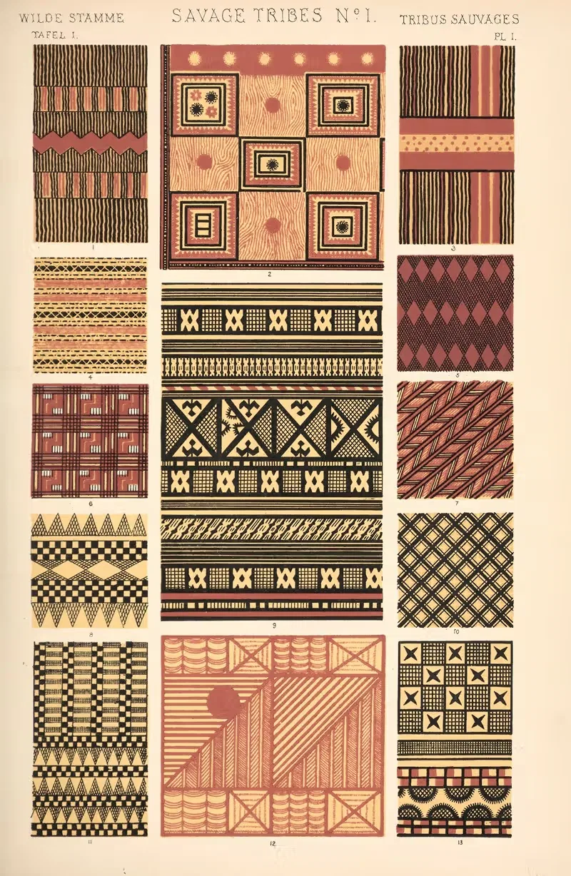 Дикие племена № 1 by Оуэн Джонс, 1910 — digital art print download