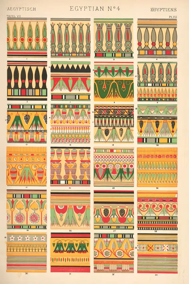 Египетский № 4 by Оуэн Джонс, 1910 — digital art print download