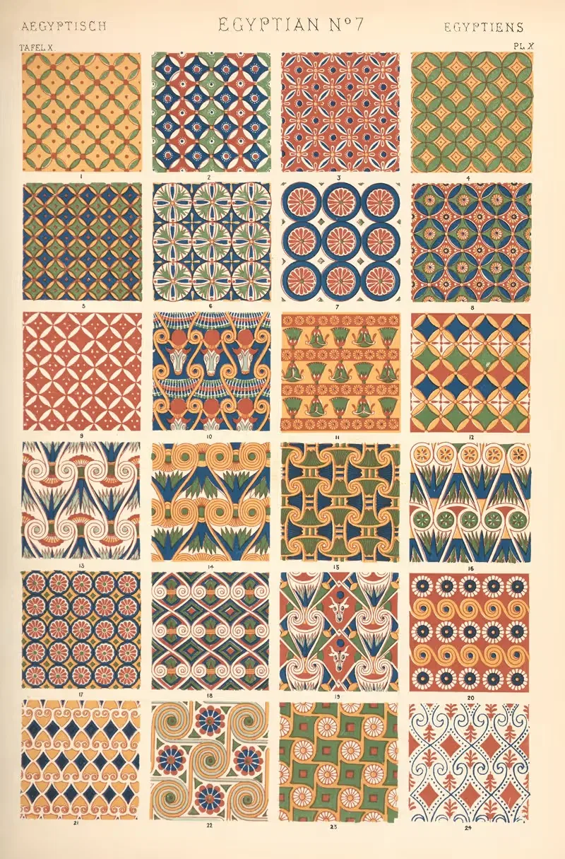 Египет № 7 by Оуэн Джонс, 1910 — digital art print download