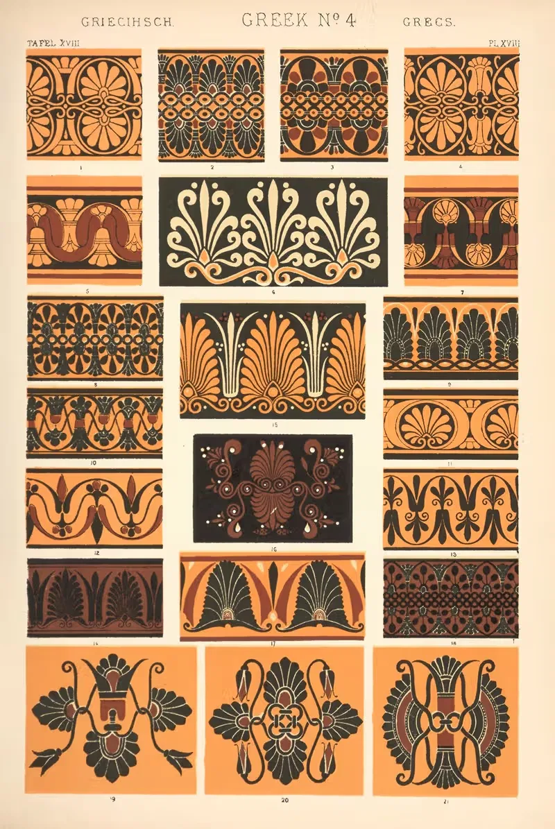 Греческий № 4 by Оуэн Джонс, 1910 — digital art print download