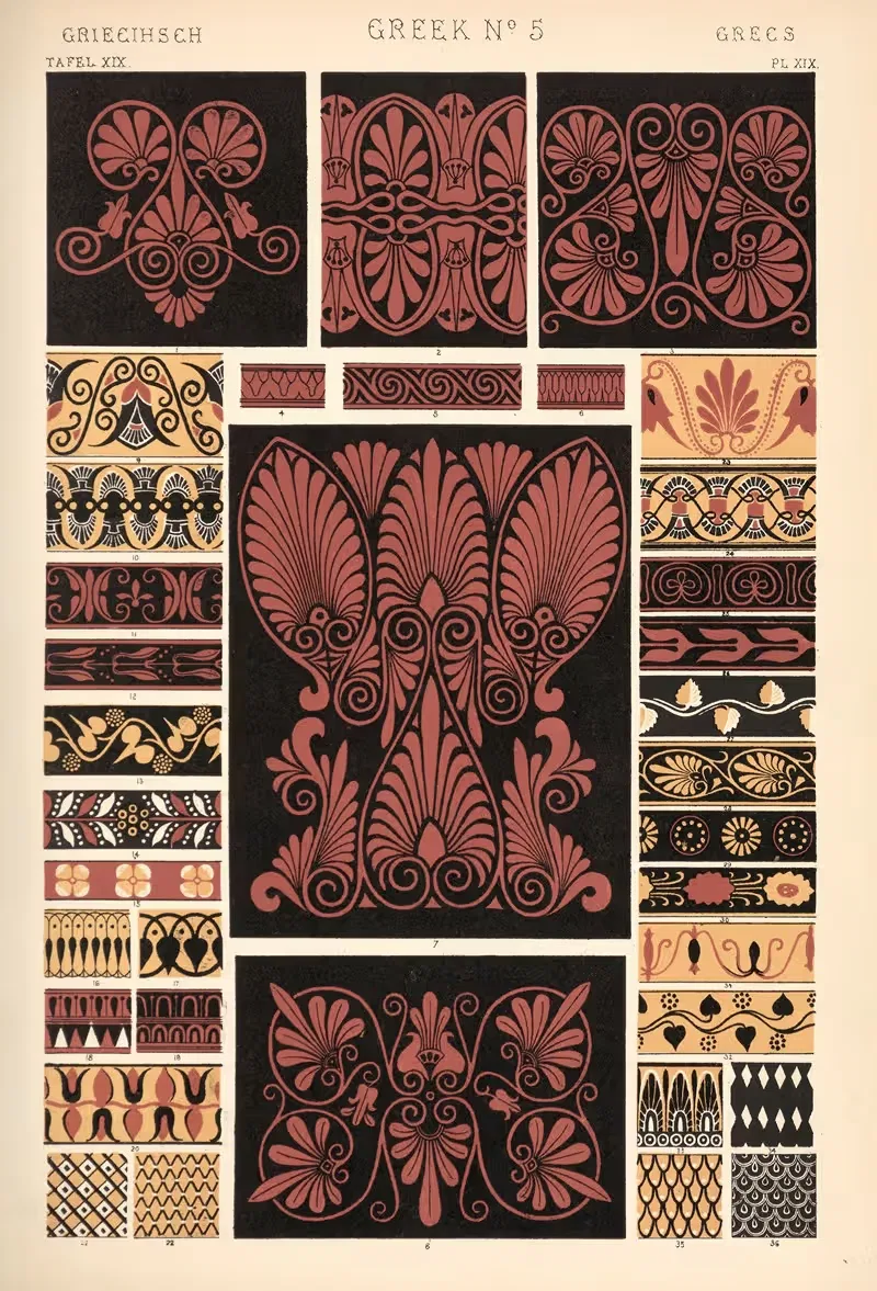 Греческий № 5 by Оуэн Джонс, 1910 — digital art print download