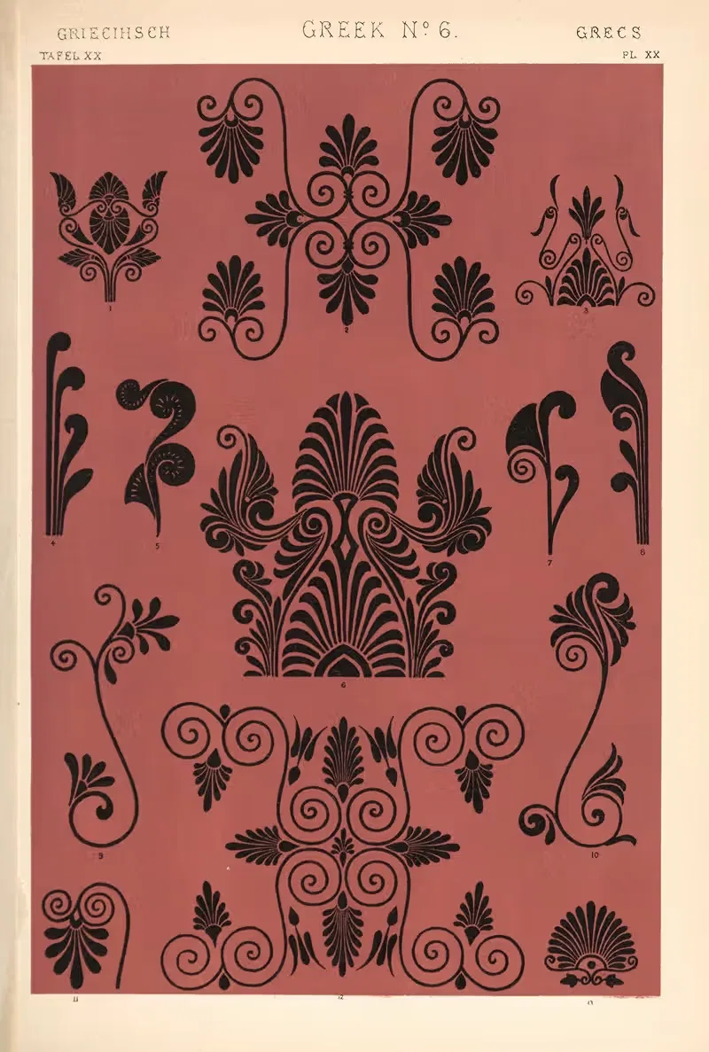 Греческий № 6 by Оуэн Джонс, 1910 — digital art print download