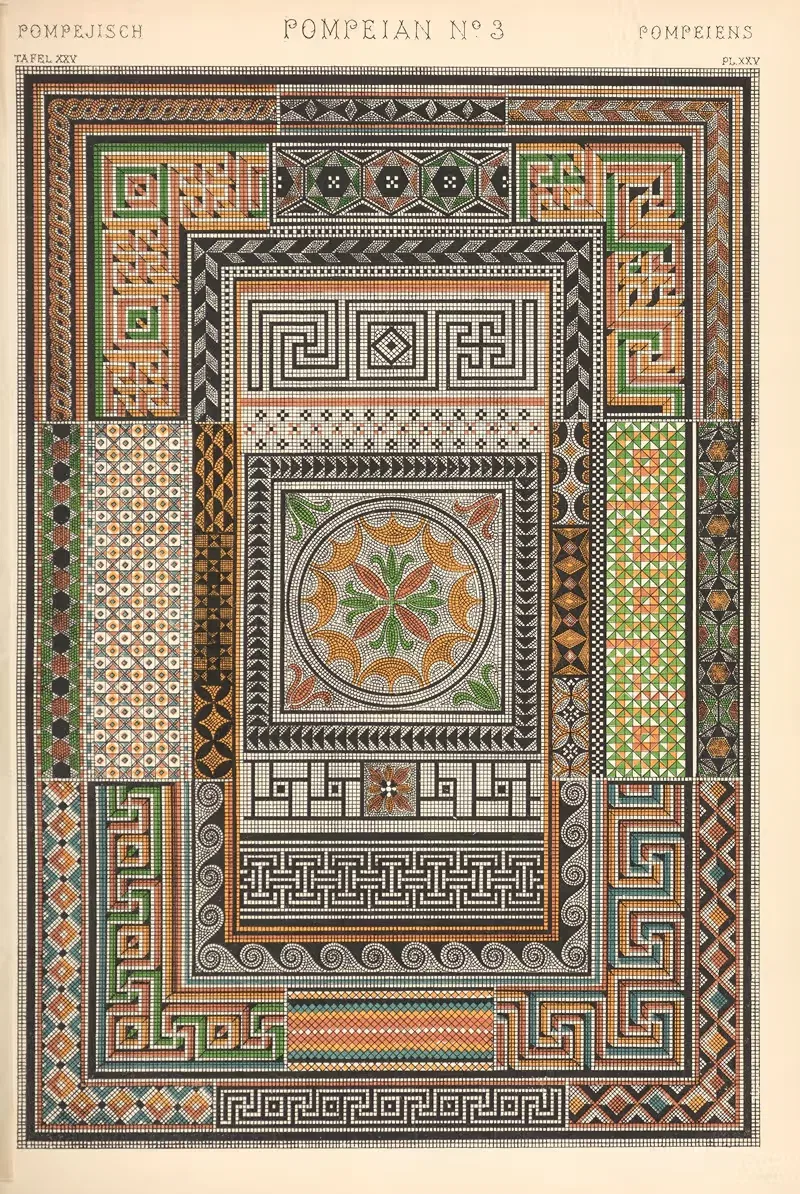 Помпейский № 3 by Оуэн Джонс, 1910 — digital art print download