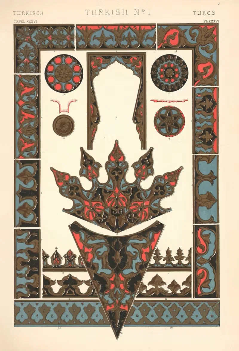 Турецкий № 1 by Оуэн Джонс, 1910 — digital art print download