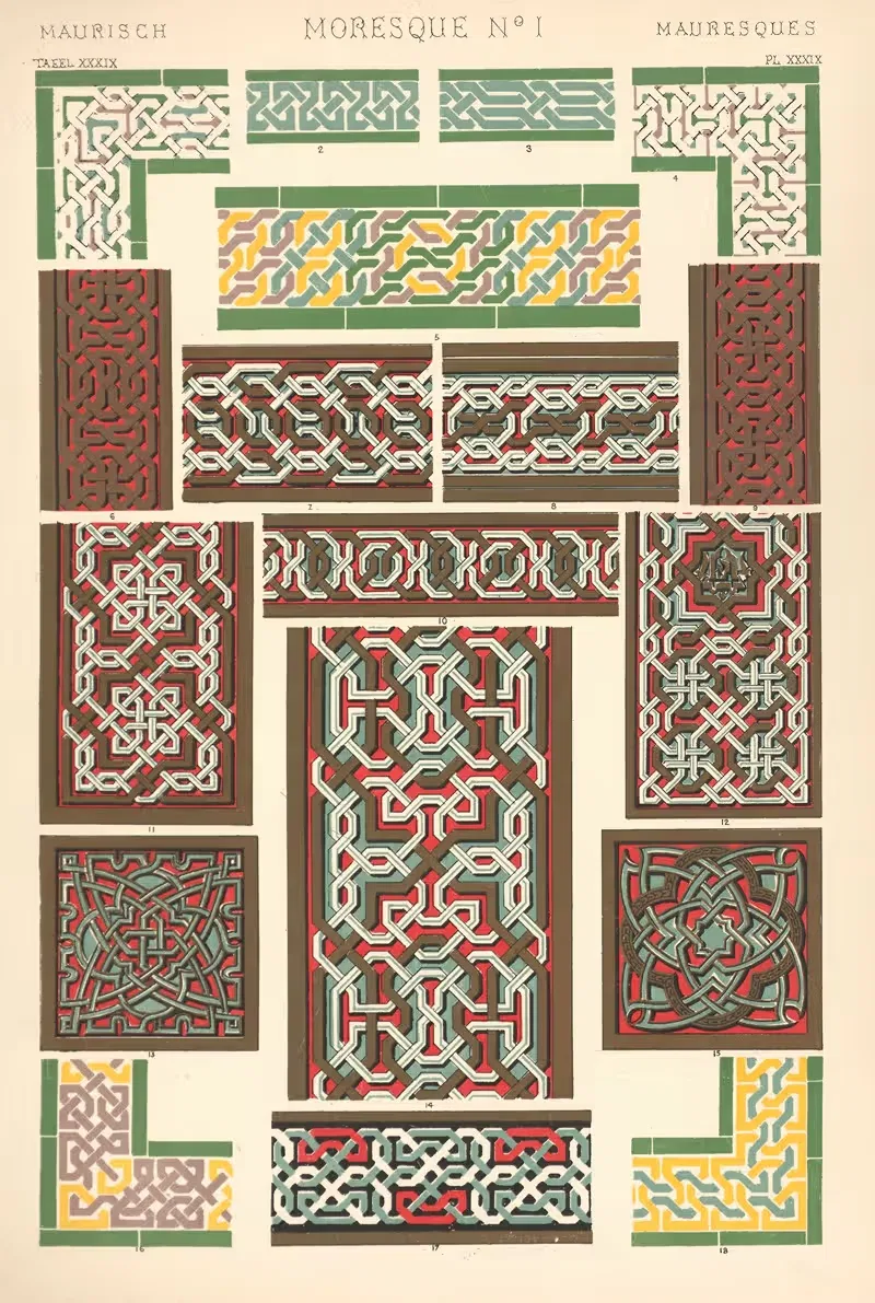 Мавританец № 1 by Оуэн Джонс, 1910 — digital art print download