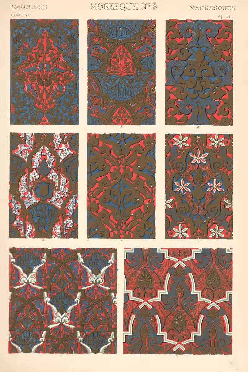 Moresque No. 3 by Owen Jones, 1910 — digital art print download
