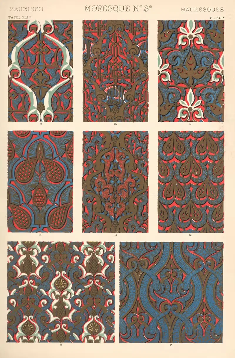 Moresque No. 3 by Owen Jones, 1910 — digital art print download