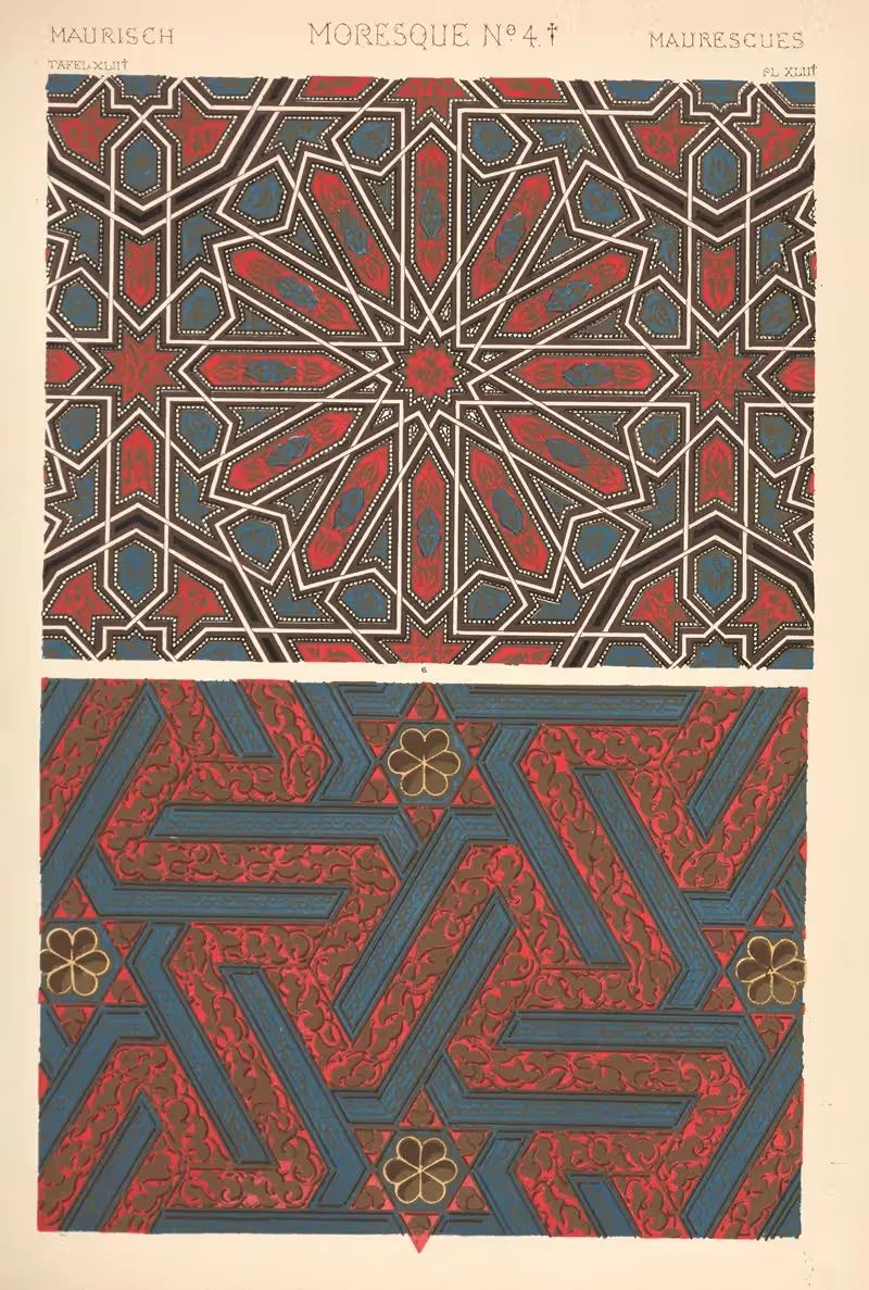 Moresque No. 4 by Owen Jones, 1910 — digital art print download
