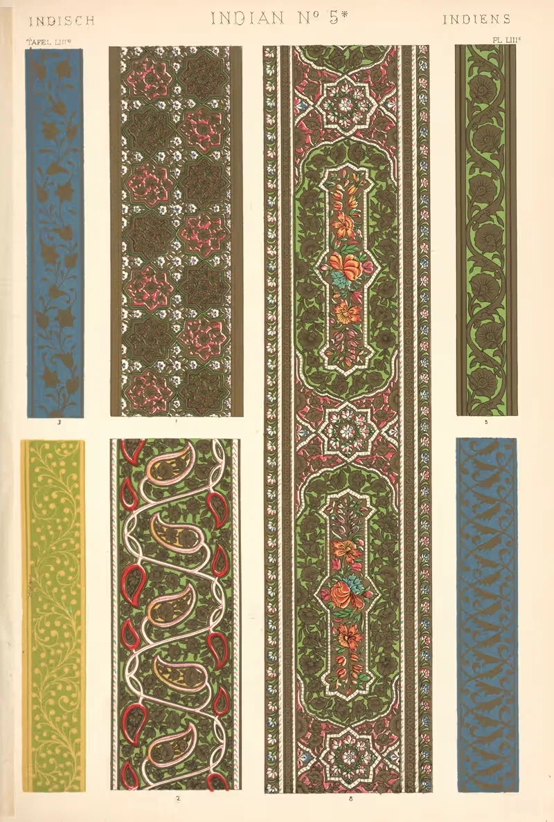 Indian No. 5 by Owen Jones, 1910 — digital art print download