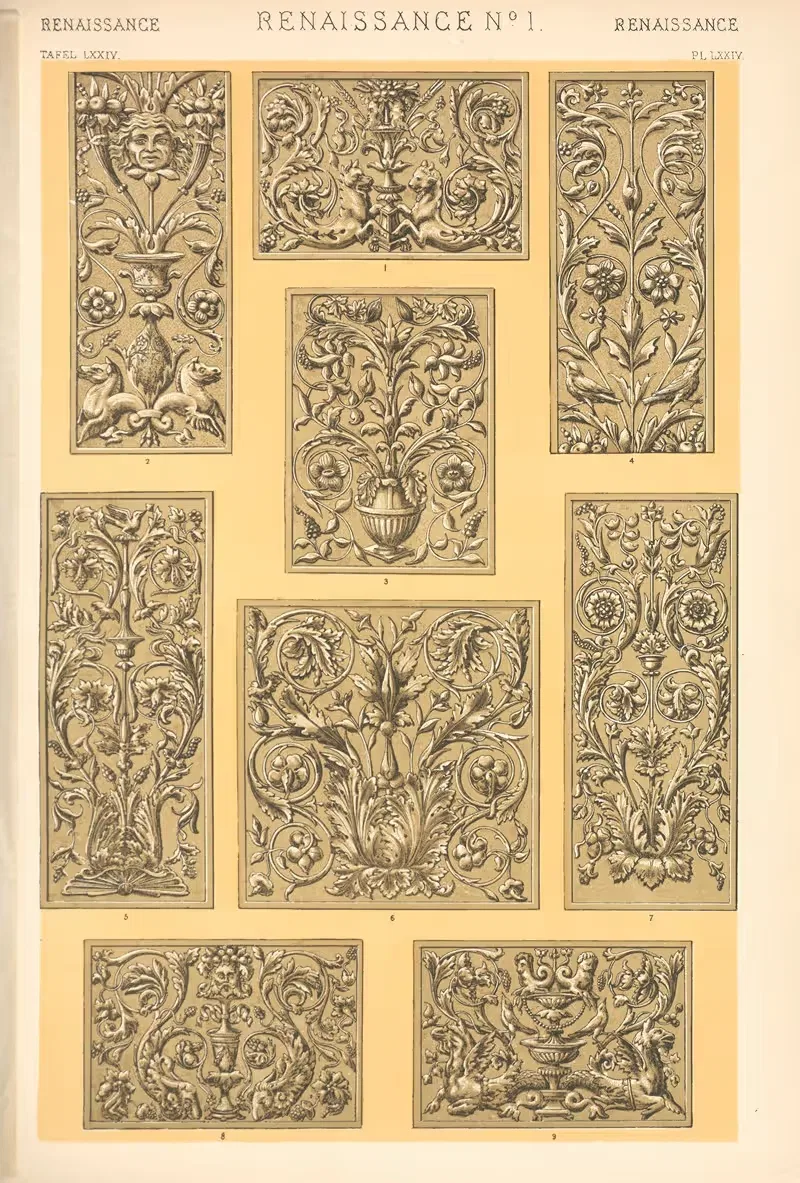 Renaissance No. 1 by Owen Jones, 1910 — digital art print download