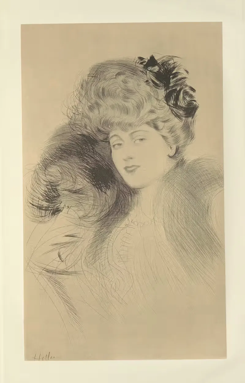 Мисс А. by Поль Сезар Элью, 1907 — digital art print download
