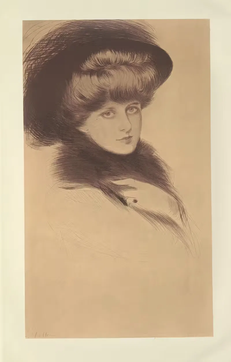 Мадемуазель П. by Поль Сезар Элью, 1907 — digital art print download