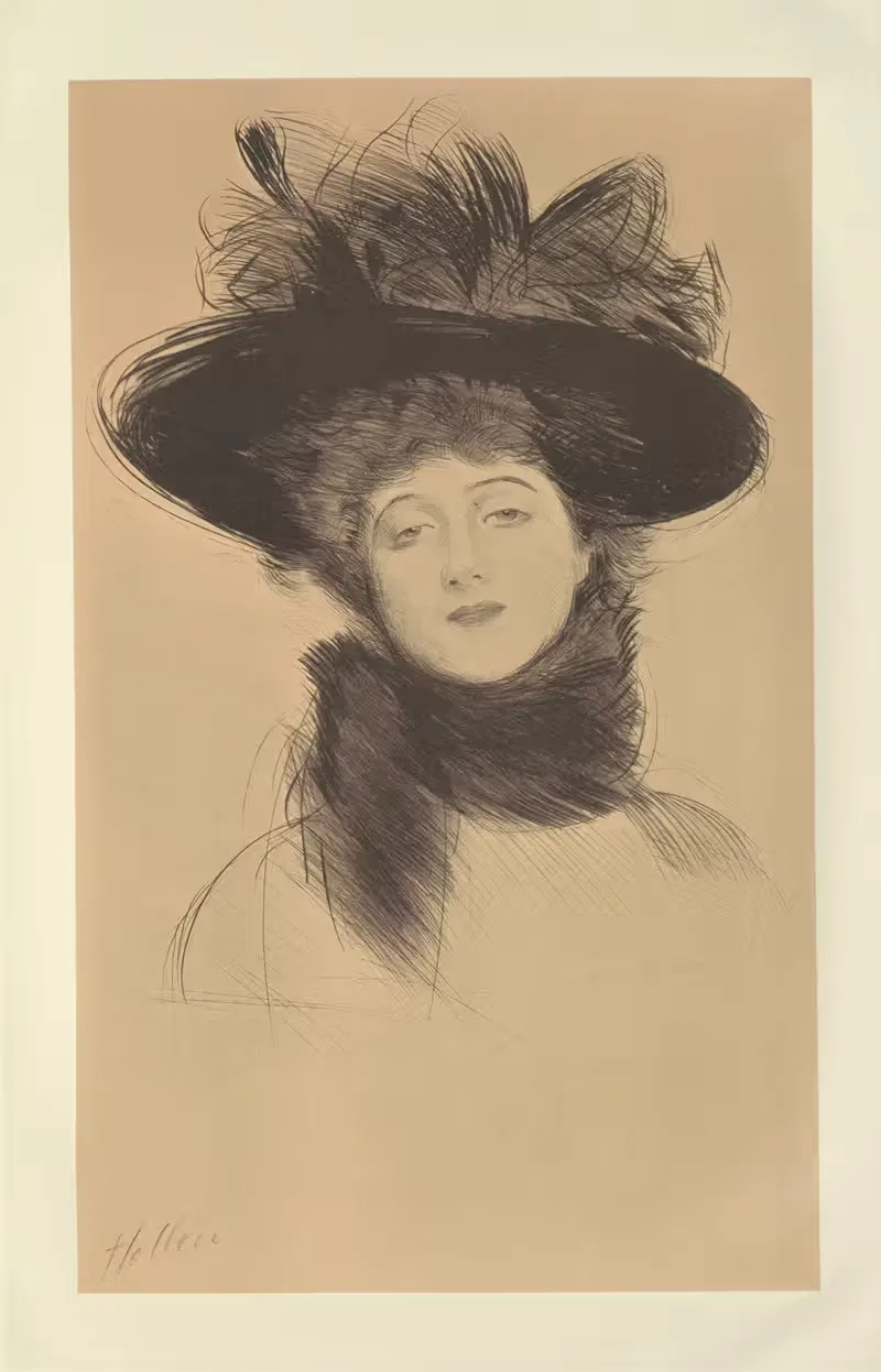 Мадемуазель Фуртон by Поль Сезар Элью, 1907 — digital art print download