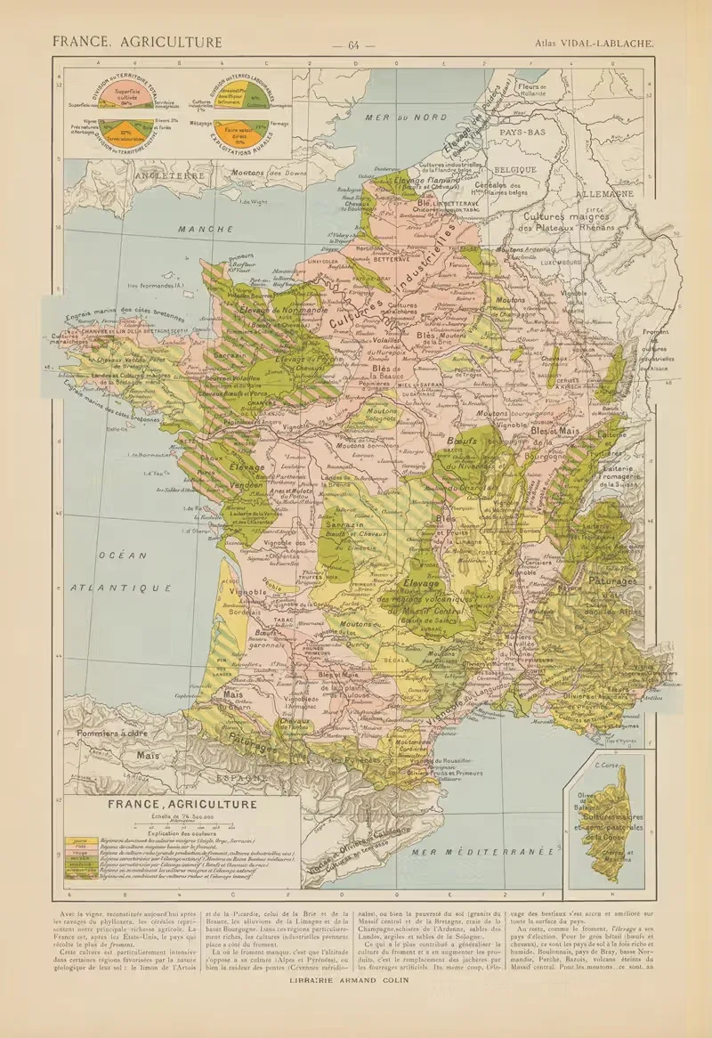 France. Agriculture — Paul Vidal de La Blache