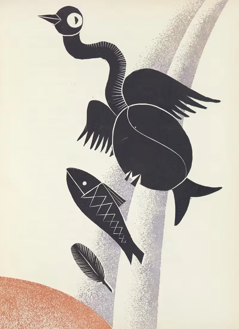 Птица из водопада by Пьер Пансар, 1929 — digital art print download