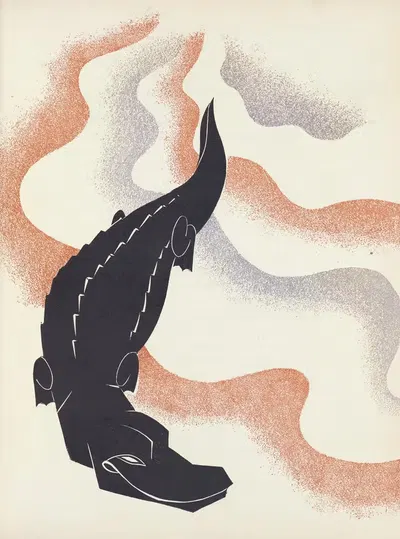 Почему никто никогда не несет аллигатора к воде by Пьер Пансар, 1929 — digital art print download