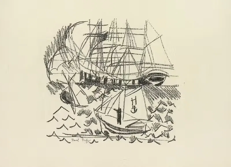 Обзорная башня Пл.2 by Рауль Дюфи, 1920 — digital art print download