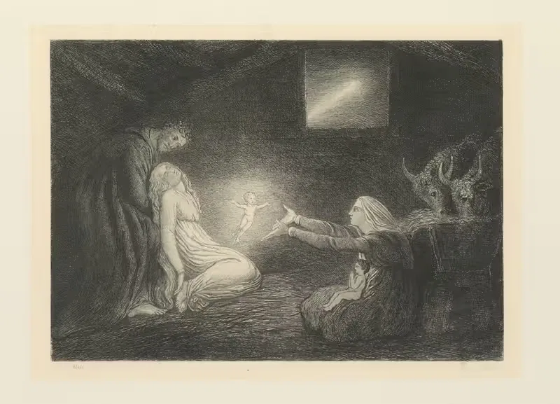 Уильям Блейк; гравюры из его работ Пл.4 by Уильям Белл Скотт, 1878 — digital art print download
