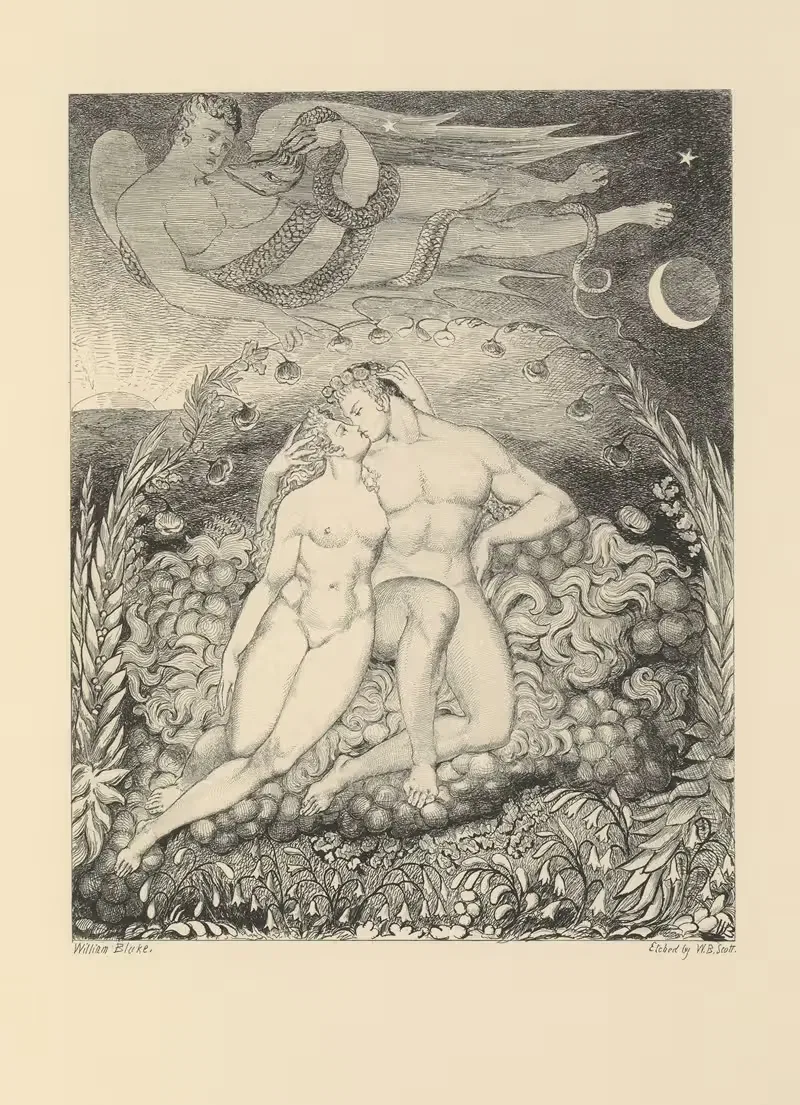 Уильям Блейк; гравюры из его работ Пл.8 by Уильям Белл Скотт, 1878 — digital art print download