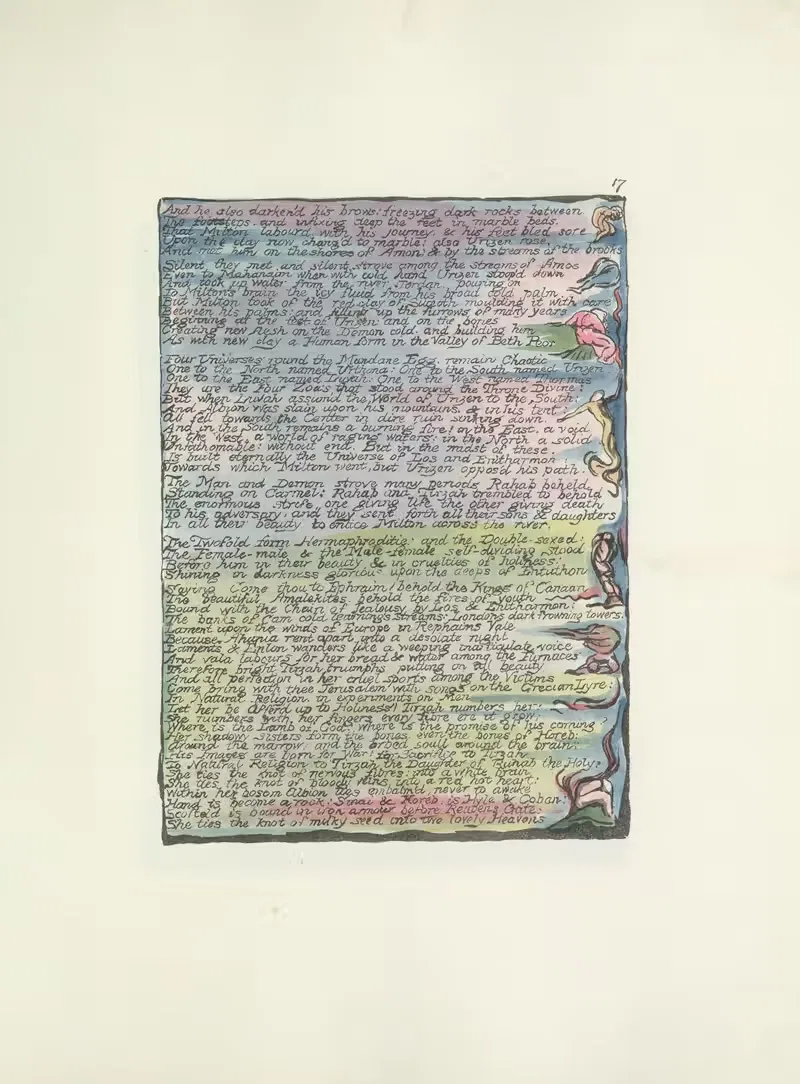 Milton, a poem in 2 books Pl.17 — William Blake