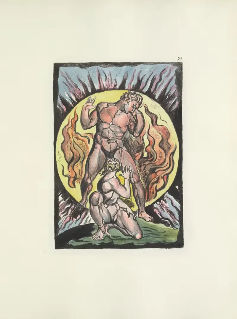 Milton, a poem in 2 books Pl.21 — William Blake