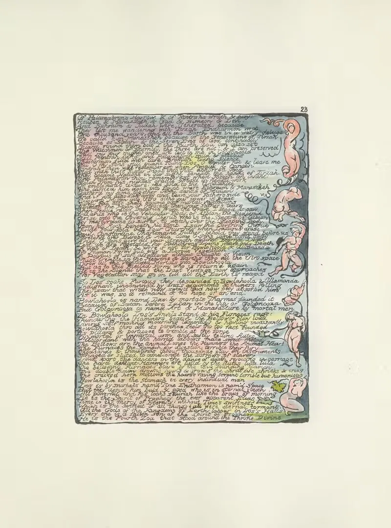 Milton, a poem in 2 books Pl.23 — William Blake