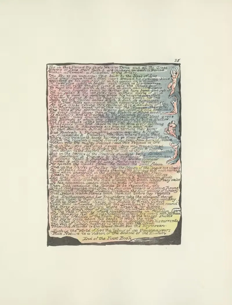 Milton, a poem in 2 books Pl.28 — William Blake
