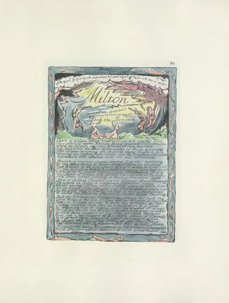 Milton, a poem in 2 books Pl.30 — William Blake