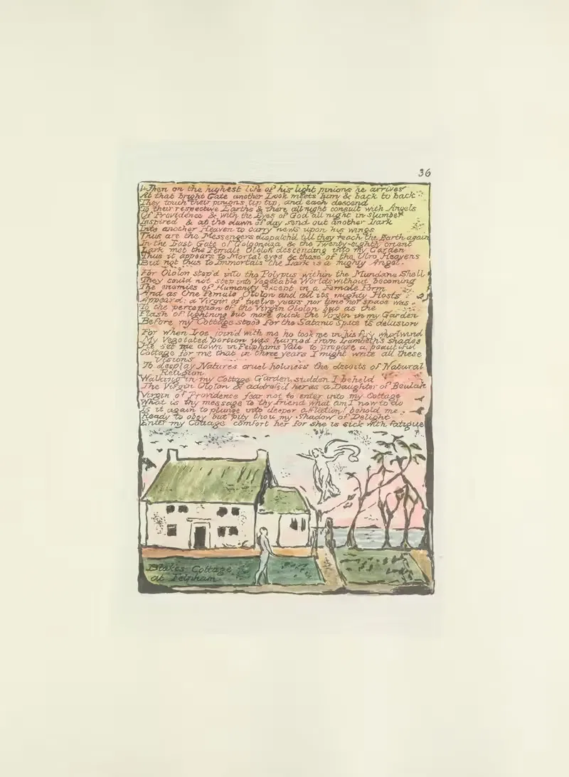 Milton, a poem in 2 books Pl.36 — William Blake