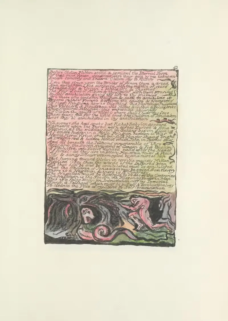 Milton, a poem in 2 books Pl.42 — William Blake