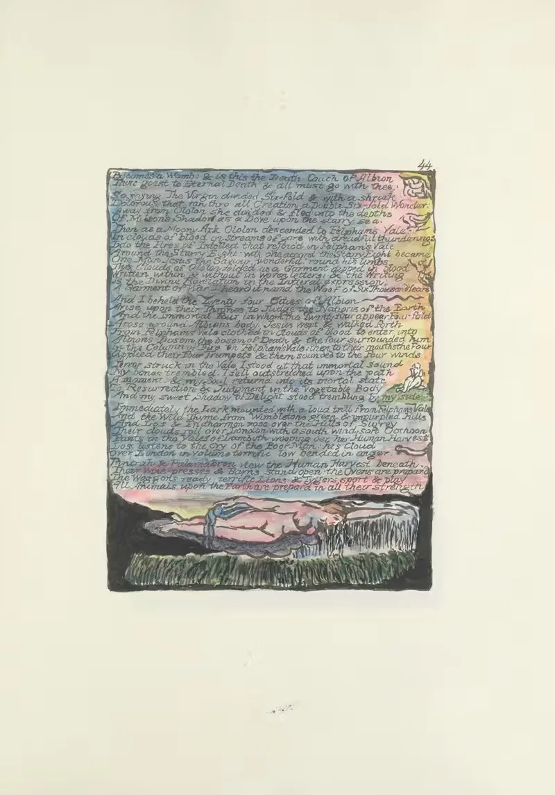Milton, a poem in 2 books Pl.44 — William Blake